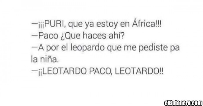 Cariño ya estoy en África